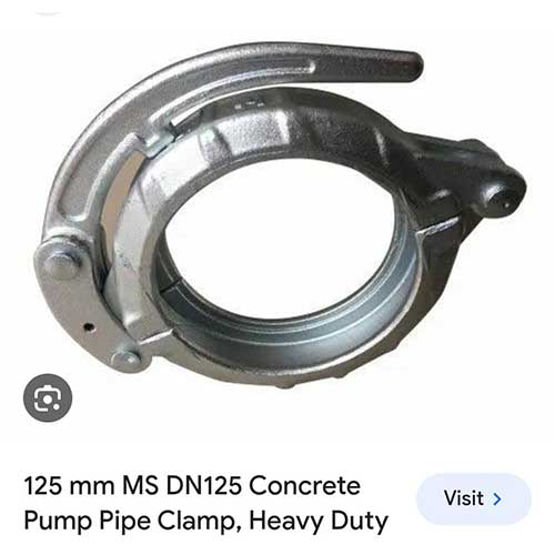 125mm MS DN125 Concrete Pump Pipe Clamp Heavy Duty Manufacturers in New Delhi